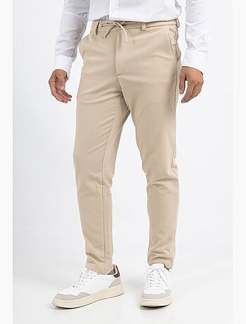 Pantalones de vestir con cordón ajustable moderno