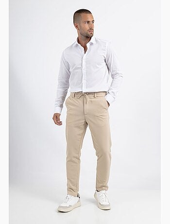 Pantalones de vestir con cordón ajustable moderno