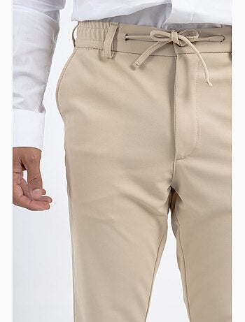 Pantalones de vestir con cordón ajustable moderno