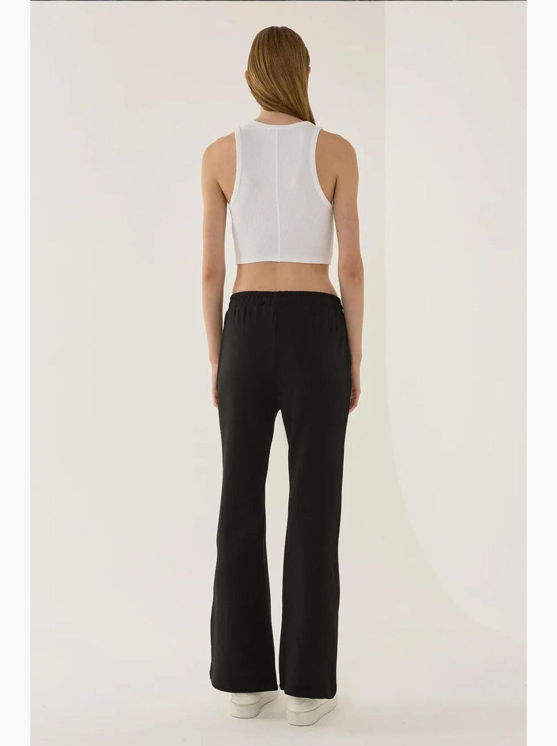 Pantalones deportivos acampanados hiccup Negro - Kiabi