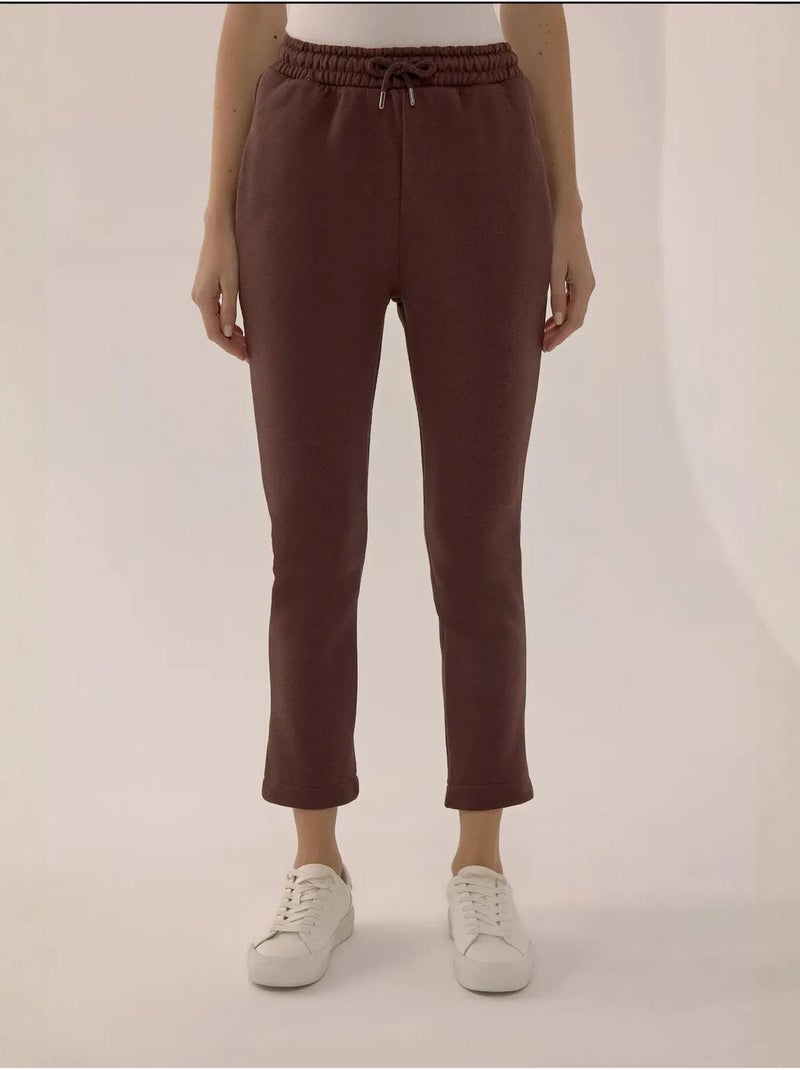 Pantalones deportivos ajustados con cordón hiccup Marrón - Kiabi