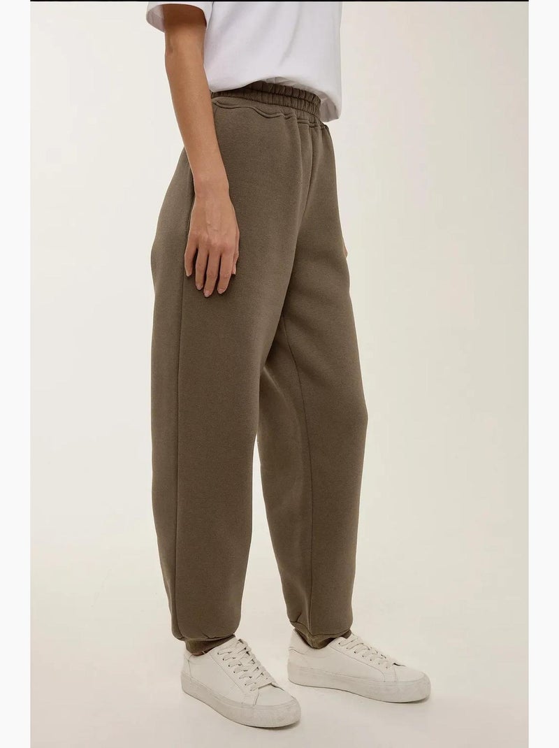 Pantalones deportivos básicos con cintura elástica hiccup Gris - Kiabi