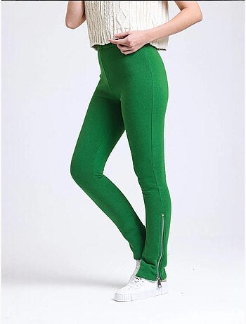 Pantalones deportivos de cintura alta con abertura y cremallera hiccup