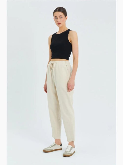 Pantalones deportivos de cintura alta con cordón mixray - Kiabi