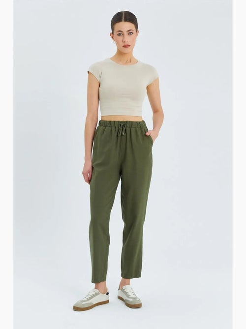 Pantalones deportivos de cintura alta con cordón mixray - Kiabi