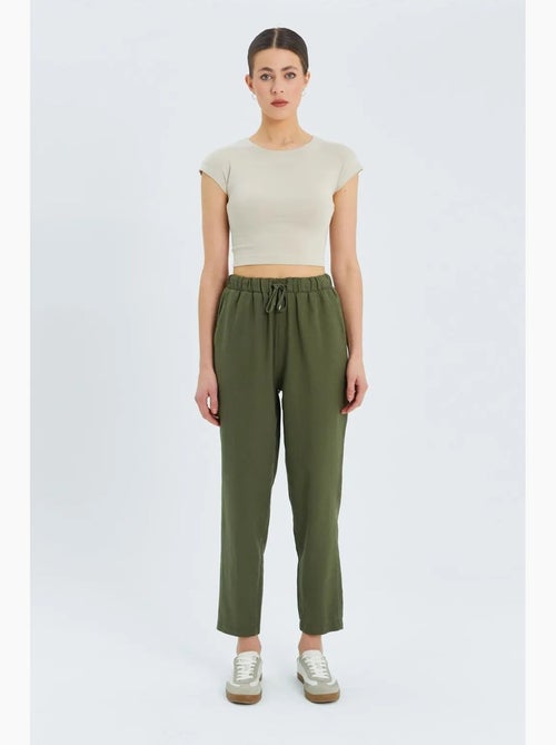 Pantalones deportivos de cintura alta con cordón mixray - Kiabi