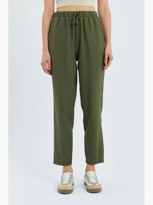 Pantalones deportivos de cintura alta con cordón mixray - Kiabi