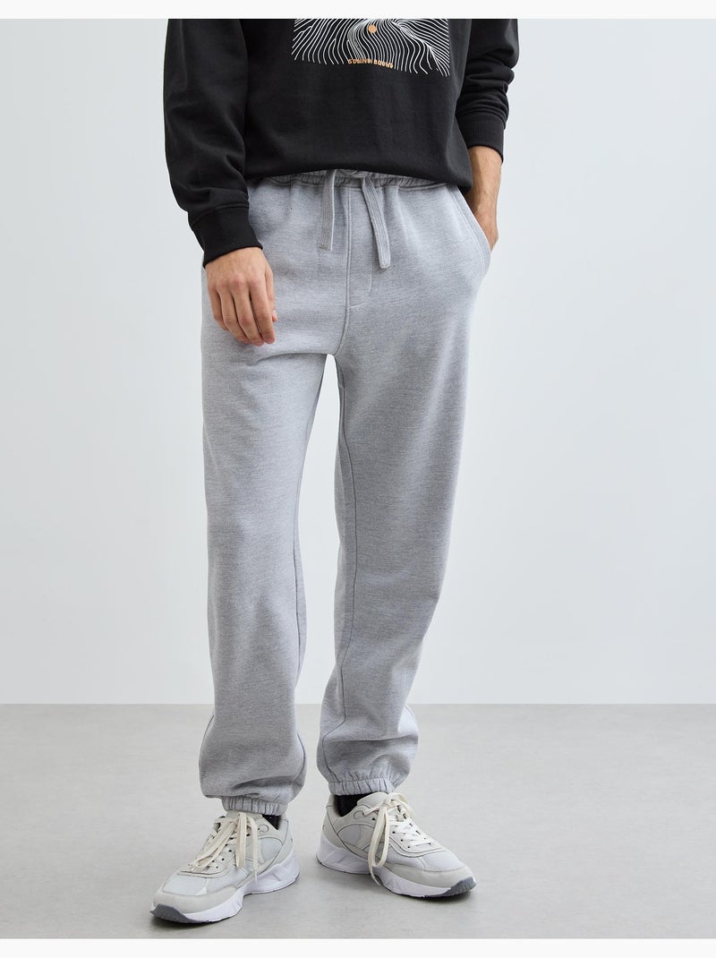Pantalones deportivos de forro polar, MO Fashion Gris - Kiabi