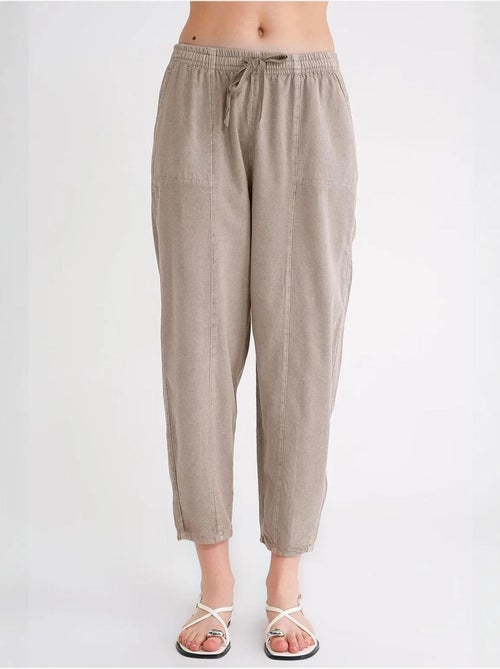 Pantalones deportivos de mezcla de lino con cintura con cordón mixray - Kiabi Pantalones deportivos de mezcla de lino con cintura con cordón mixray - Kiabi