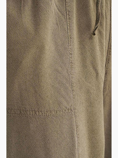 Pantalones deportivos de mezcla de lino con cintura con cordón mixray - Kiabi Pantalones deportivos de mezcla de lino con cintura con cordón mixray - Kiabi