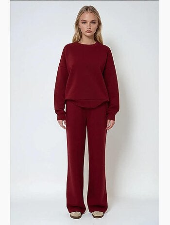 Pantalones deportivos de pierna ancha con cintura y cordón ajustable hiccup