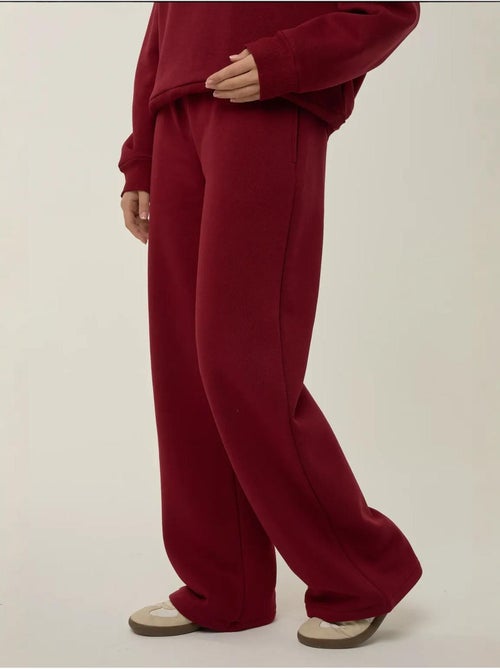 Pantalones deportivos de pierna ancha con cintura y cordón ajustable hiccup - Kiabi Pantalones deportivos de pierna ancha con cintura y cordón ajustable hiccup - Kiabi