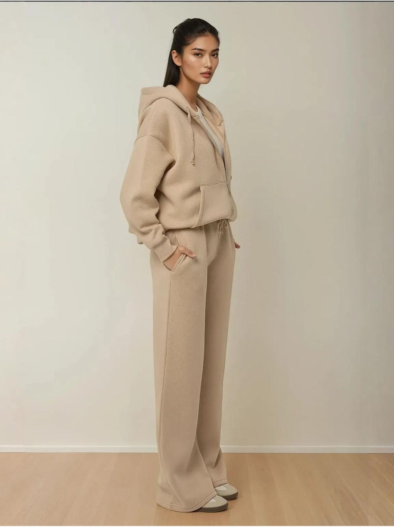Pantalones deportivos de pierna ancha de gran tamaño hiccup Beige natural - Kiabi