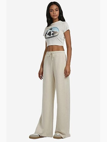 Pantalones deportivos de pierna ancha de modal suave al tacto hiccup