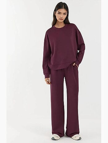 Pantalones deportivos de pierna ancha de modal suave al tacto hiccup