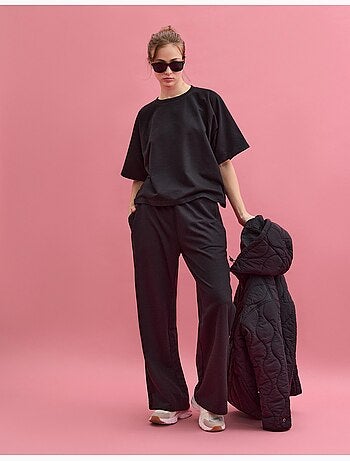 Pantalones deportivos de pierna ancha, MO Fashion