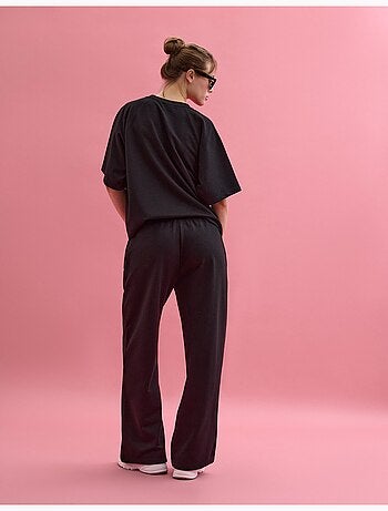 Pantalones deportivos de pierna ancha, MO Fashion