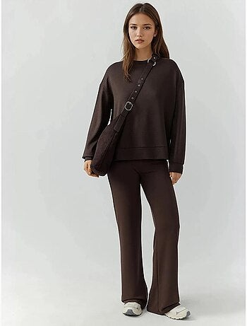 Pantalones deportivos de pierna recta con tacto modal y corte relajado hiccup