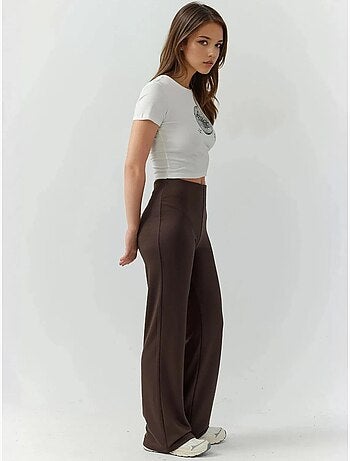 Pantalones deportivos de pierna recta con tacto modal y corte relajado hiccup
