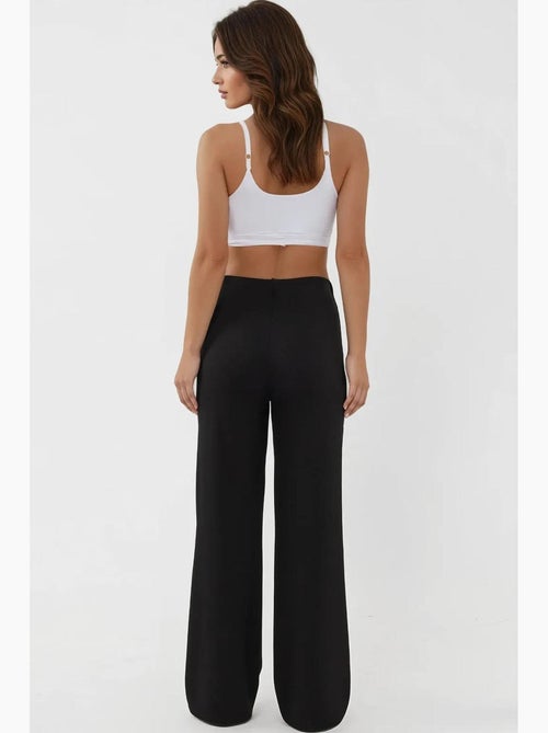 Pantalones deportivos de pierna recta con tacto modal y corte relajado hiccup - Kiabi Pantalones deportivos de pierna recta con tacto modal y corte relajado hiccup - Kiabi