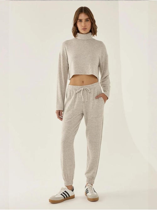 Pantalones deportivos de punto con cintura elástica - Kiabi Pantalones deportivos de punto con cintura elástica - Kiabi