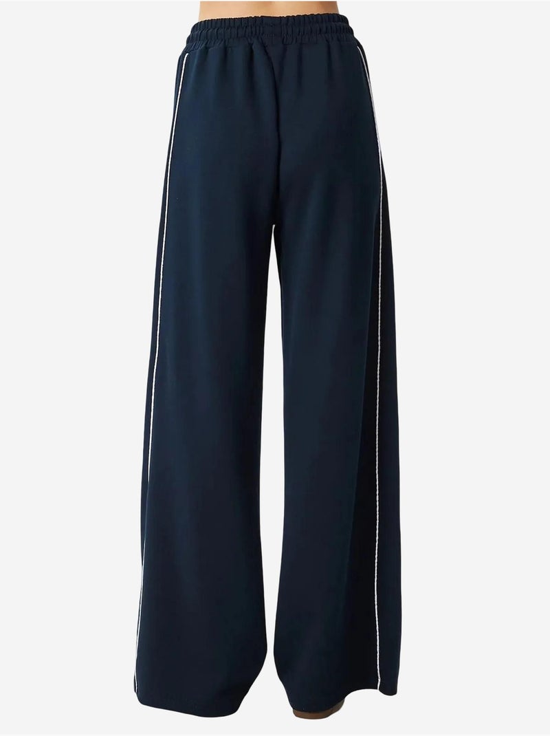 Pantalones deportivos de punto de algodón de corte regular istanbul Azul marino - Kiabi