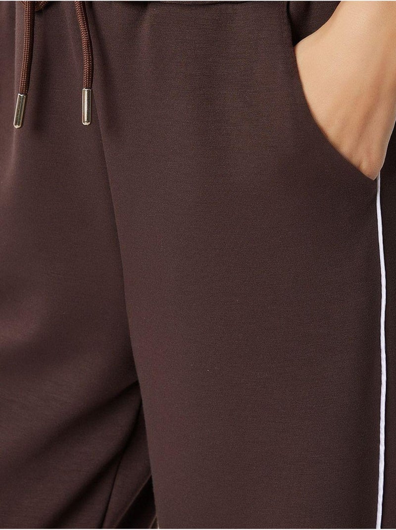 Pantalones deportivos de punto de algodón de corte regular istanbul Marrón chocolate - Kiabi