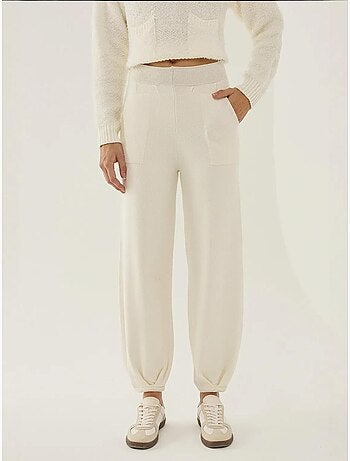 Pantalones deportivos de punto de cintura alta
