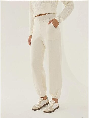 Pantalones deportivos de punto de cintura alta