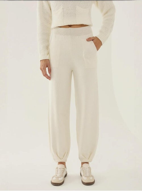 Pantalones deportivos de punto de cintura alta - Kiabi Pantalones deportivos de punto de cintura alta - Kiabi