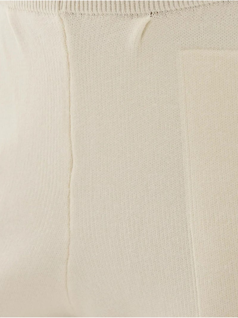 Pantalones deportivos de punto de cintura alta Beige natural - Kiabi