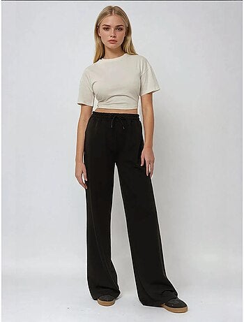 Pantalones deportivos elásticos de pierna ancha hiccup