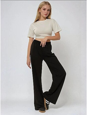 Pantalones deportivos elásticos de pierna ancha hiccup