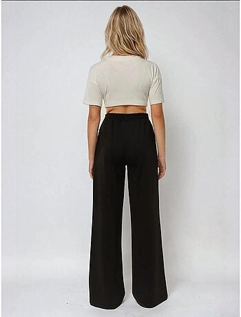 Pantalones deportivos elásticos de pierna ancha hiccup