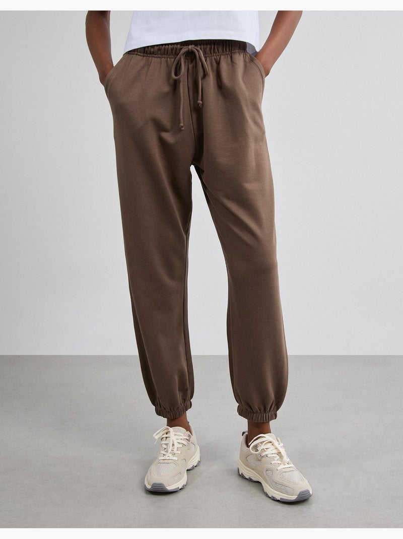 Pantalones deportivos hechos de mullido, mo fashion Beige - Kiabi