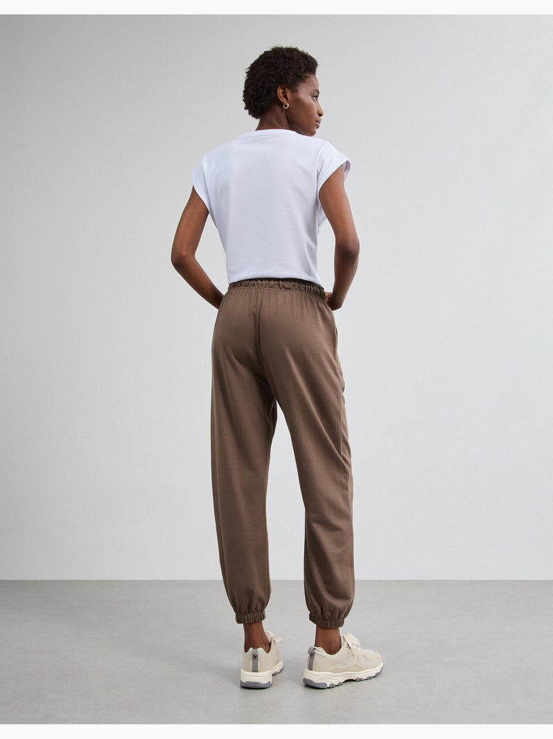 Pantalones deportivos hechos de mullido, mo fashion Beige - Kiabi