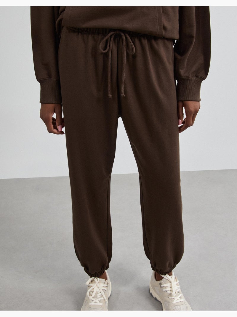 Pantalones deportivos hechos de mullido, mo fashion Marrón - Kiabi