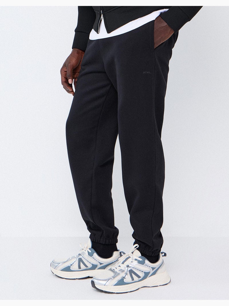 Pantalones deportivos hechos de mullido, mo fashion Negro - Kiabi