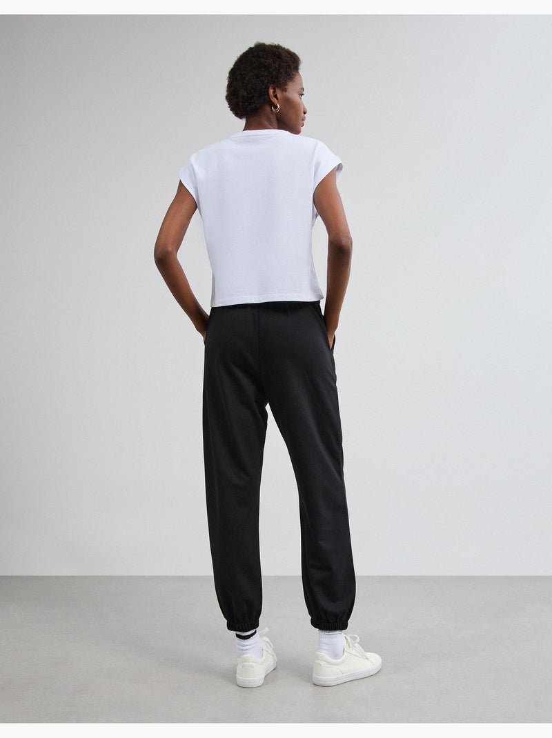 Pantalones deportivos hechos de mullido, mo fashion Negro - Kiabi
