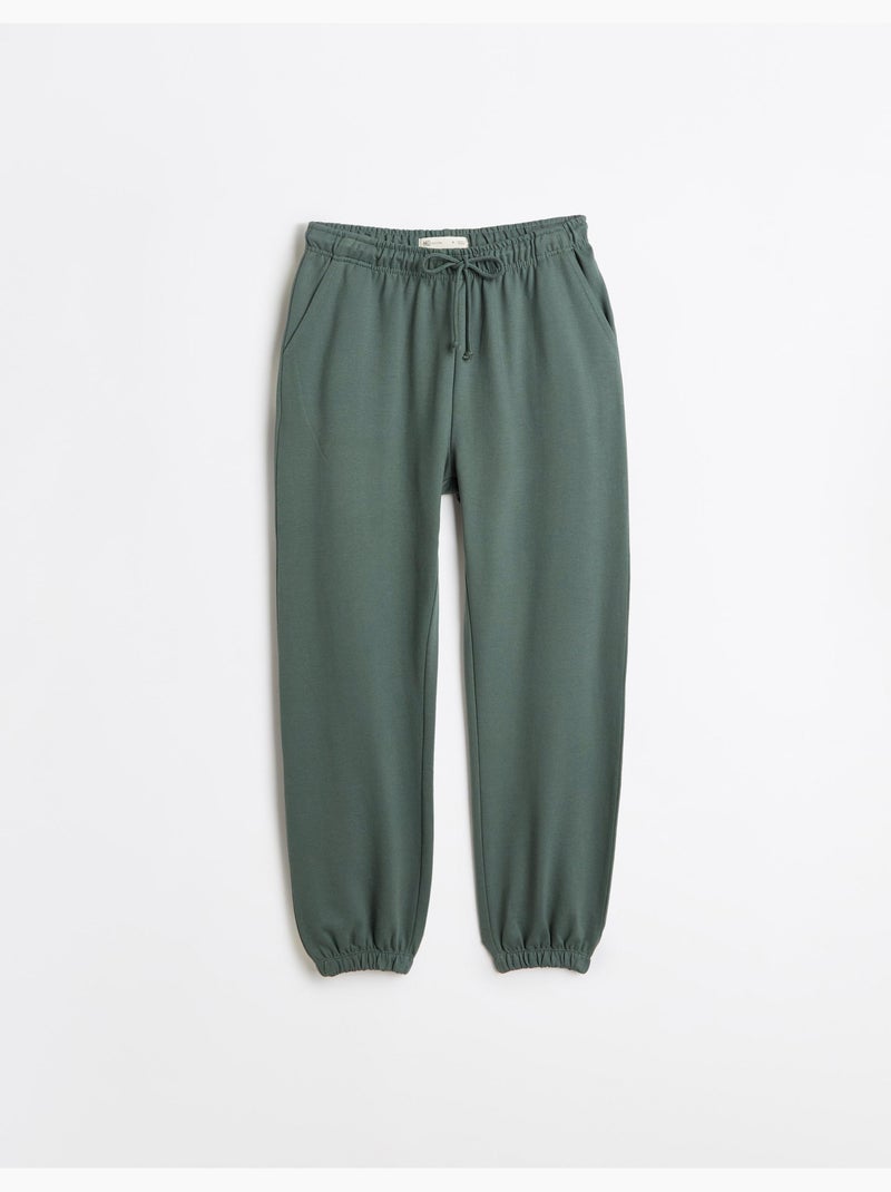 Pantalones deportivos hechos de mullido, mo fashion Verde - Kiabi