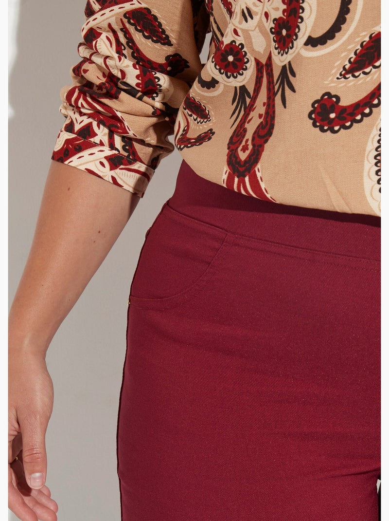 Pantalones elásticos con cintura elástica - AFIBEL Burdeos - Kiabi