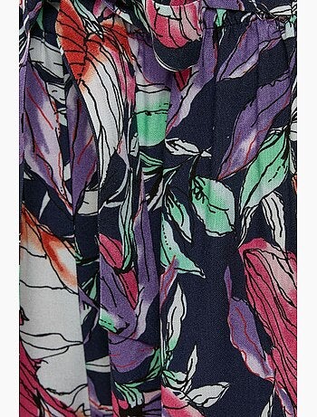 Pantalones estampados de cintura elástica y pierna ancha hiccup
