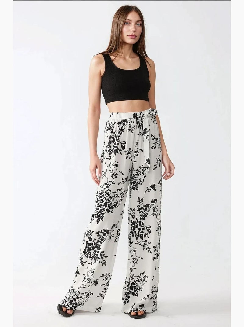 Pantalones estampados de pierna ancha hiccup Multicolor - Kiabi