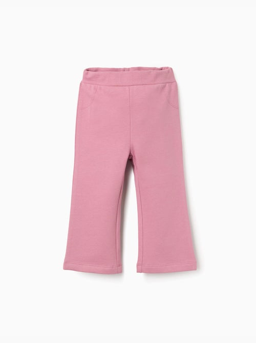 Pantalones Fleece Cardados, Rosa - Kiabi