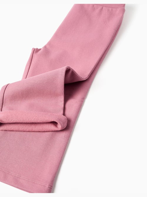 Pantalones Fleece Cardados, Rosa - Kiabi