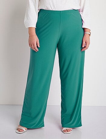 Pantalones fluidos de malla con cintura elástica - Afibel