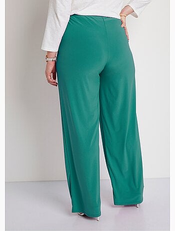 Pantalones fluidos de malla con cintura elástica - Afibel