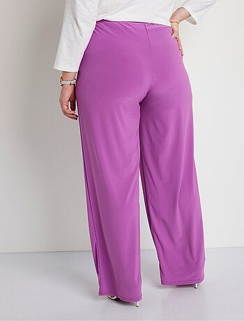 Pantalones fluidos de malla con cintura elástica - Afibel