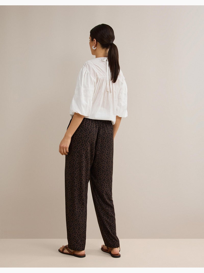Pantalones fluidos, mo fashion Marrón - Kiabi