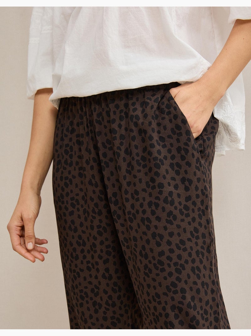 Pantalones fluidos, mo fashion Marrón - Kiabi